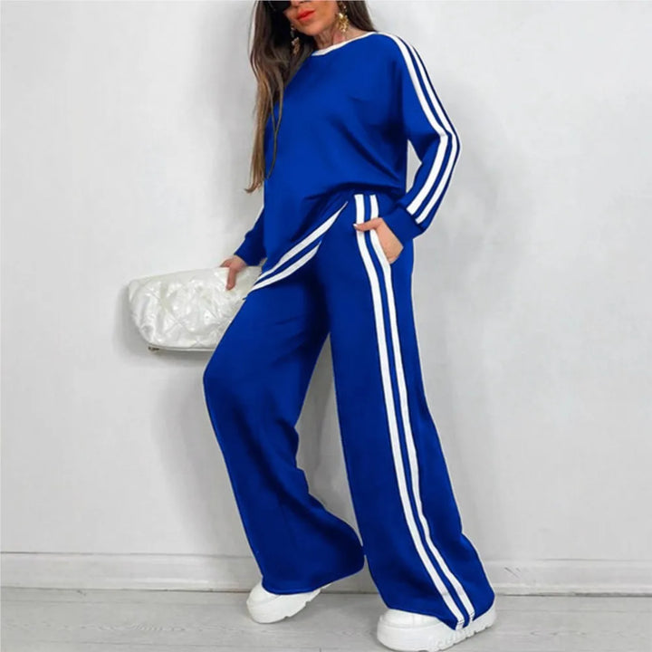 Nora Sports Stripe Lounge Set