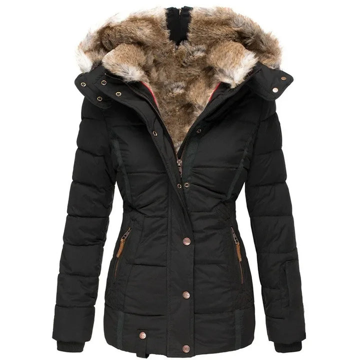 Avril Detachable Faux Fur Puffer