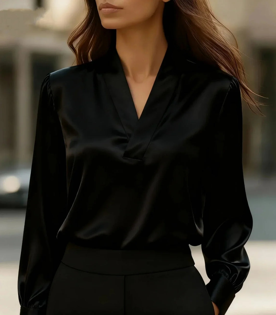 Thalia Satin Finish Blouse