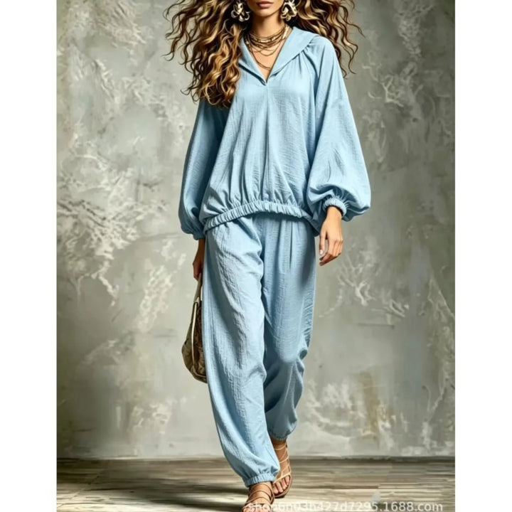 Ainsley Lantern Sleeve Lounge Set