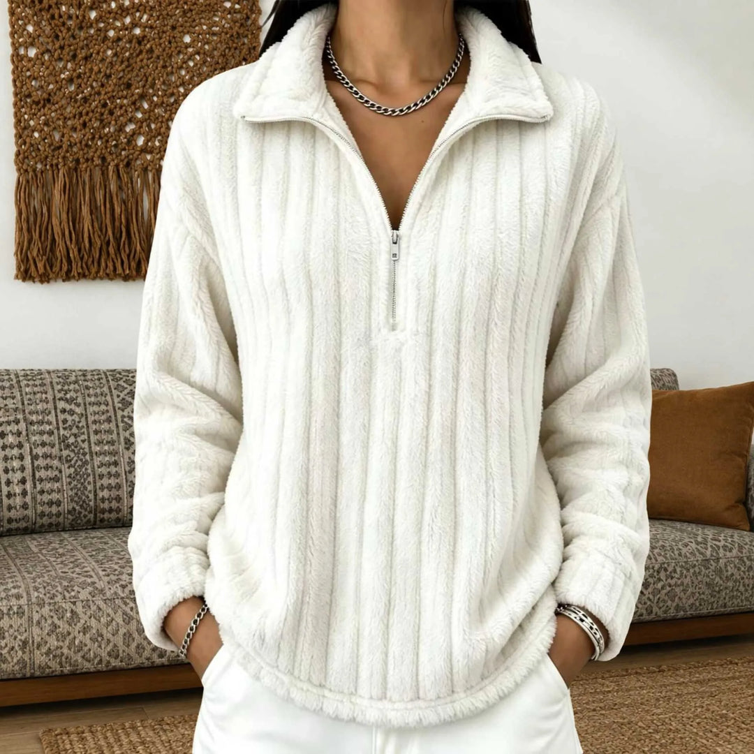 Agathe Quarter Zip Pullover