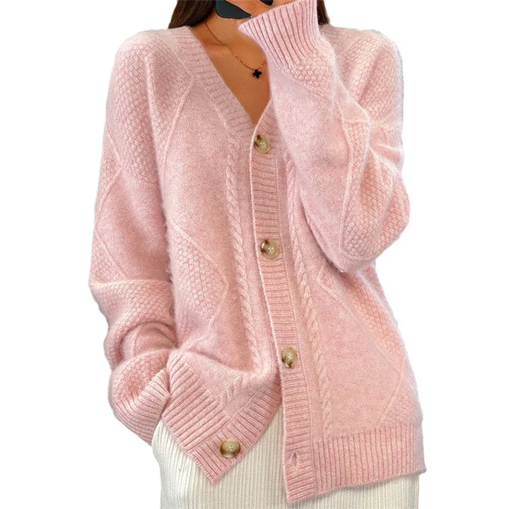 Merritt Cable Knit Button Cardigan