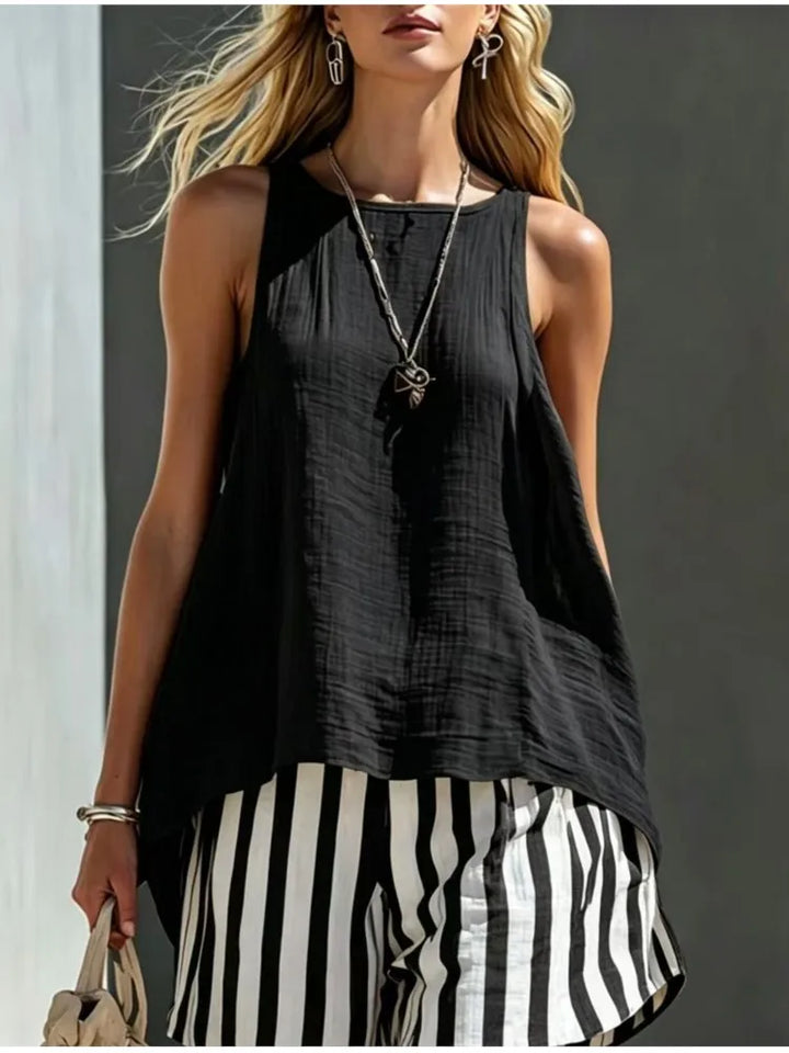Mariana Striped Two Piece Outfit