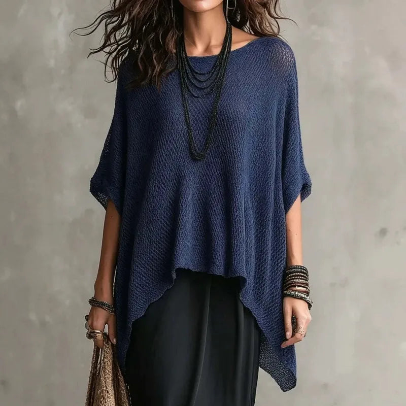 Phoebe Batwing Sleeve Knitted Blouse