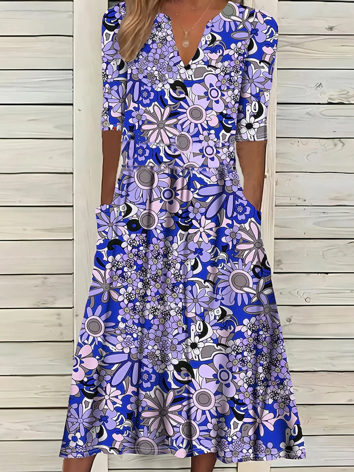 Verona Vintage Floral Maxi Dress