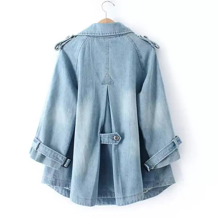 Claire Denim Cape Jacket