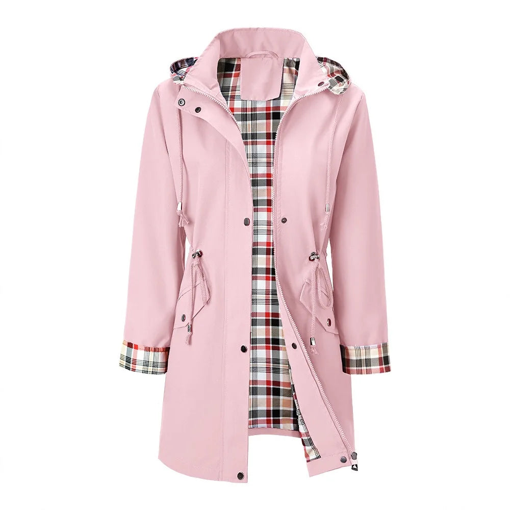 Antonia Drawstring Waist Rain Jacket