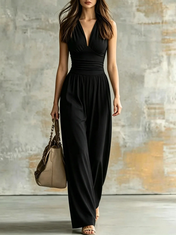 Ana Figure Flattering V Neck Jumpsuit