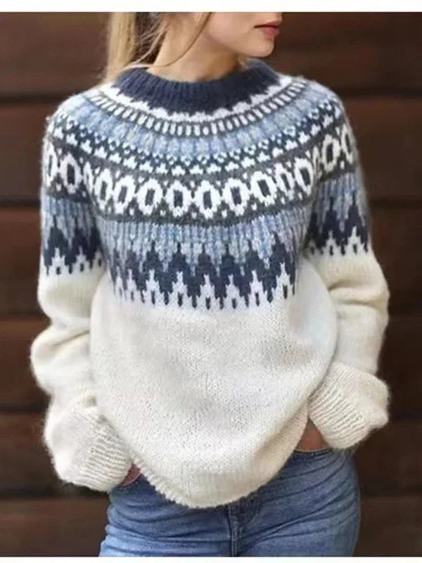 Freya Fair Isle Crew Neck Sweater