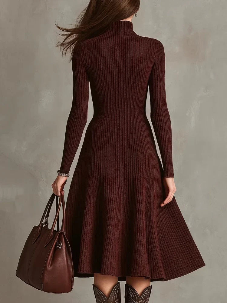 Margaux Quarter Zip Sweater Dress
