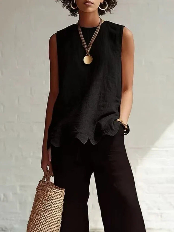 Delilah Flowy Sleeveless Casual Top