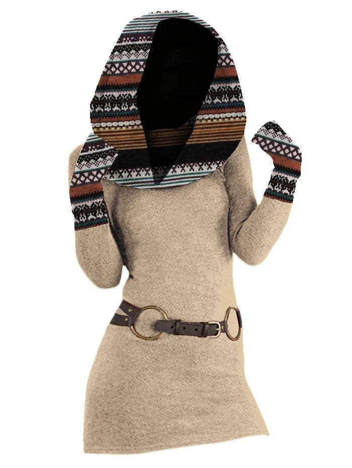 Marlowette Cowl Neck Sweater Dress