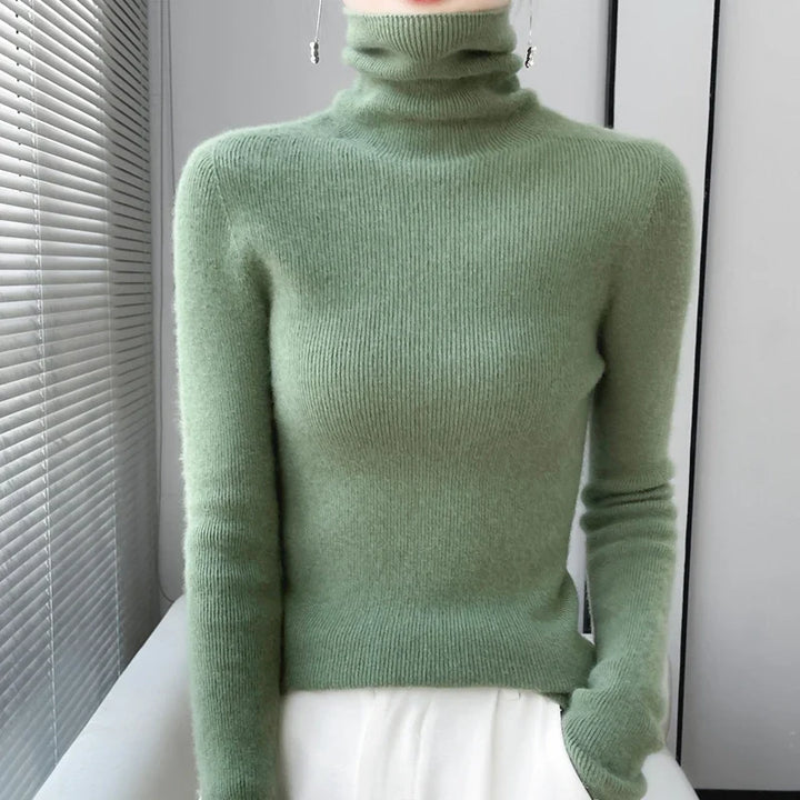 Elowen Ribbed Turtleneck Sweater