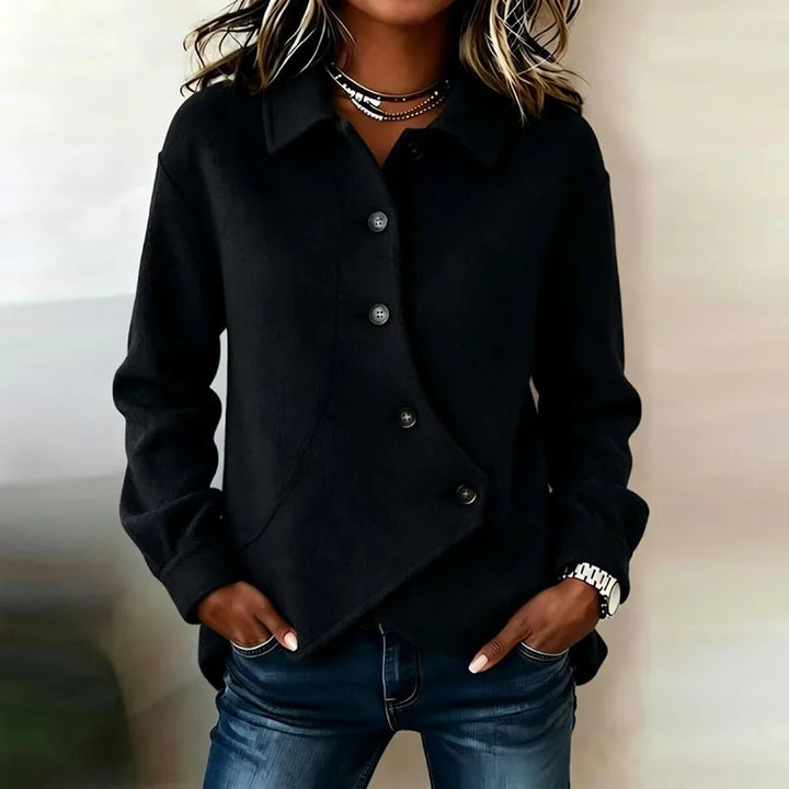 Solene Velvet Button Jacket