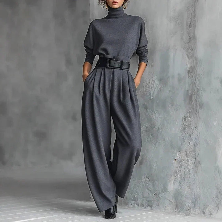 Laurel Elegant Turtleneck Pant Set