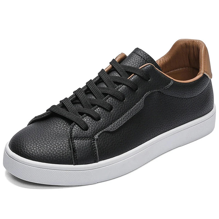Declan Pebbled Leather Sneakers