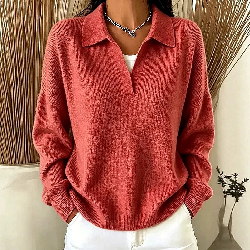 Isadora Ribbed Knit Polo