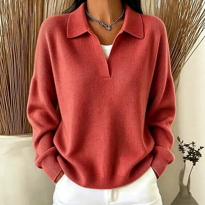Isadora Ribbed Knit Polo