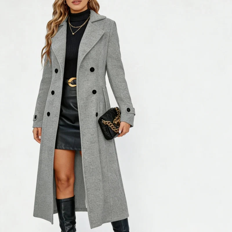 Nerissa Double Breasted Wool Coat