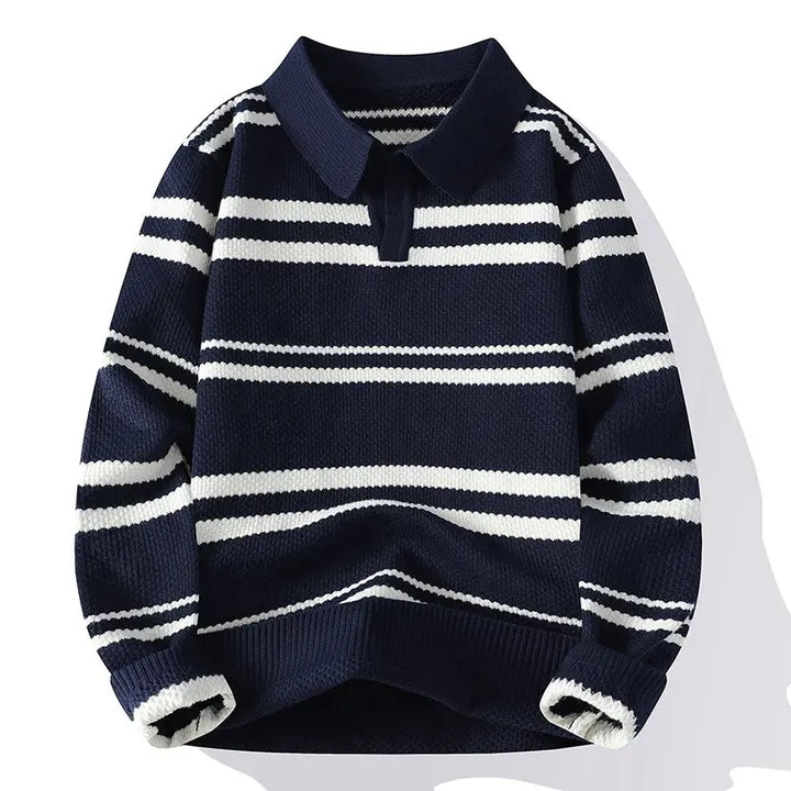 Jonah Split Collar Polo Sweater