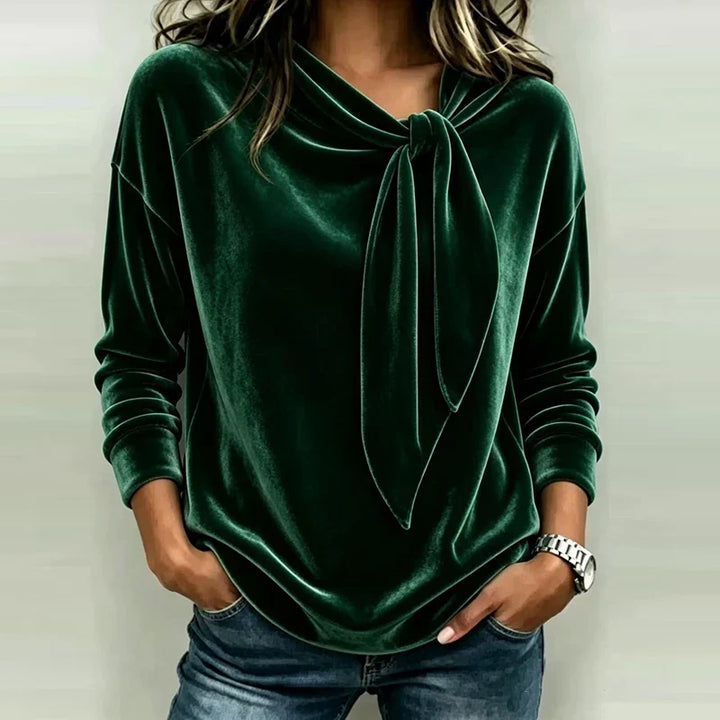 Corinne Bow Neck Pullover