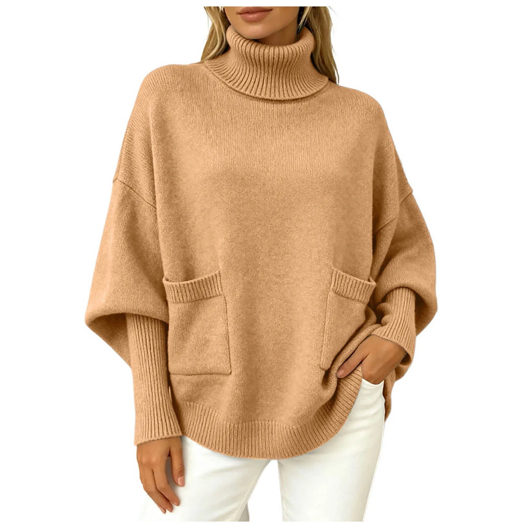 Thea Batwing Turtleneck Sweater