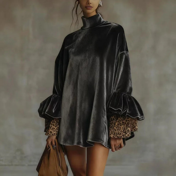 Sorena Ruffle Cuff Mini Dress