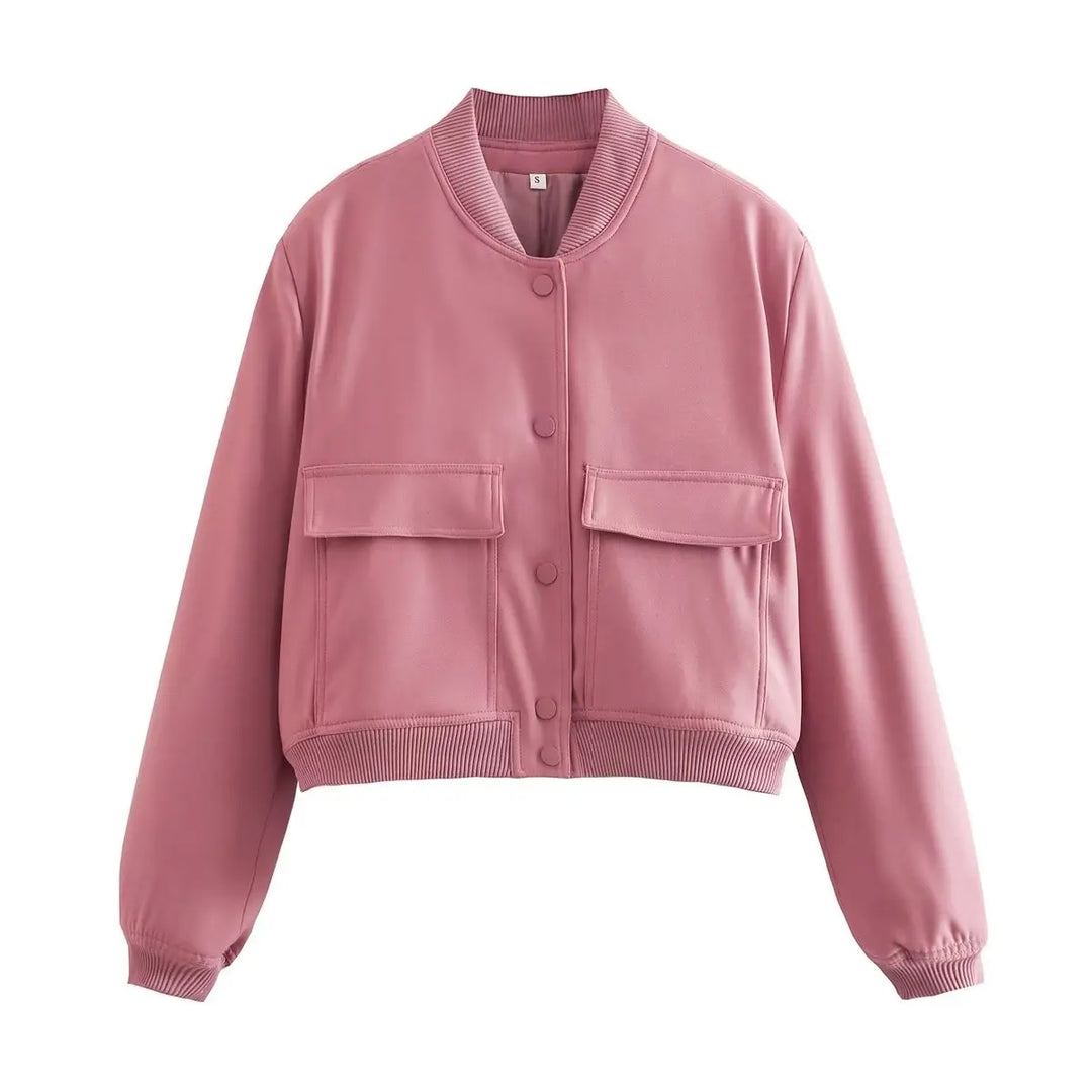 Priscilla Cropped Bomber Jacket