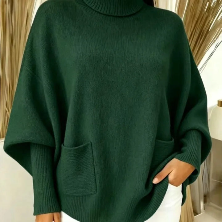 Simone Turtleneck Batwing Sweater