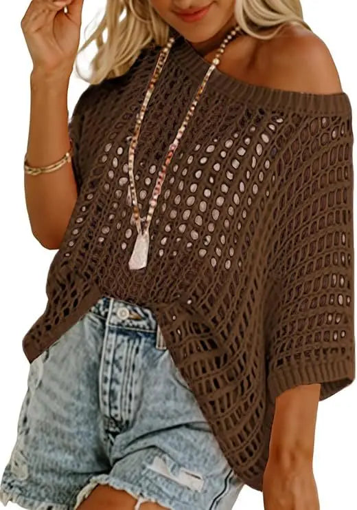 Monica Open Knit Sweater