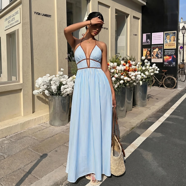 Winora Flowing Halter Neck Maxi Dress