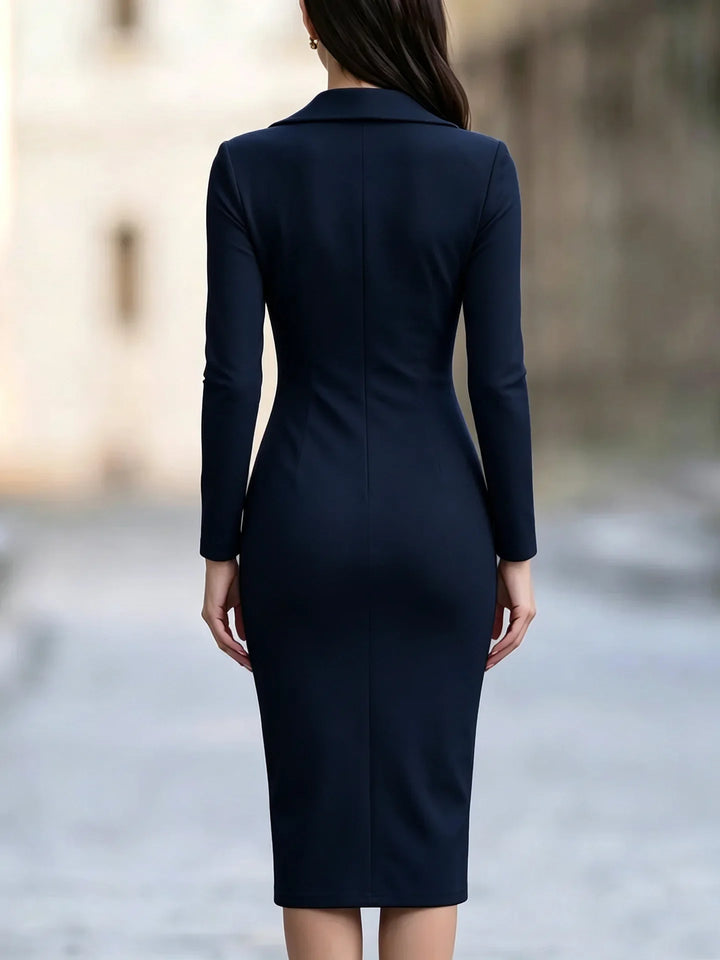 Fable Zip Front Sheath Dress