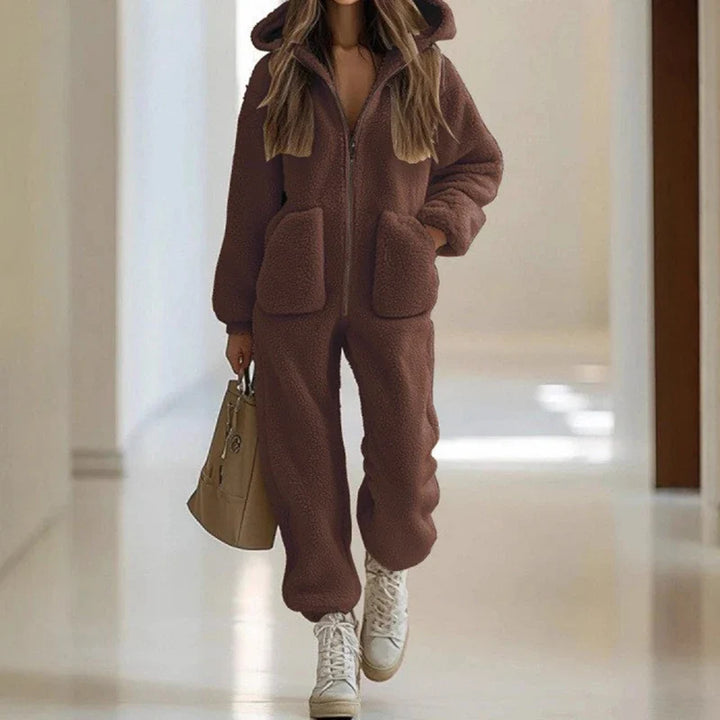 Winslet Zip Front Sherpa Jumpsuit
