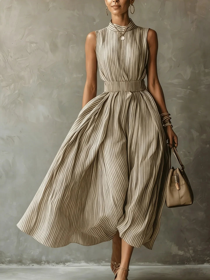 Soraya Elegant Sleeveless Midi Dress