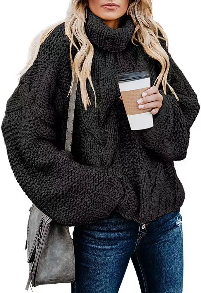 Windham Cable Knit Turtleneck Sweater