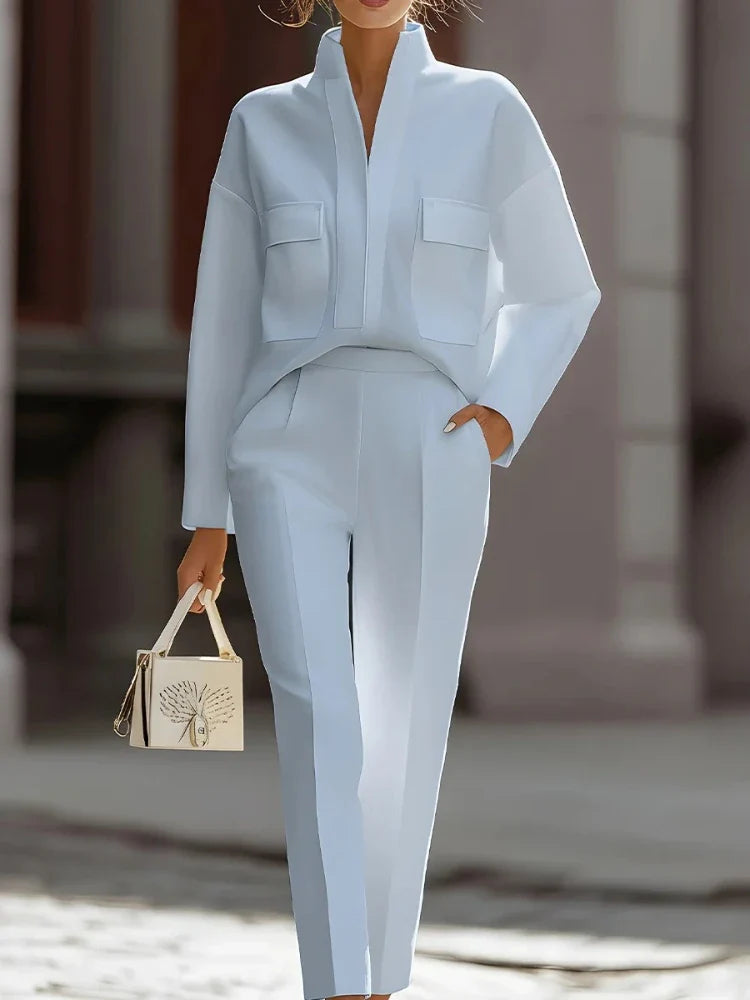 Fiorella Classic Tailored Two-Piece Set