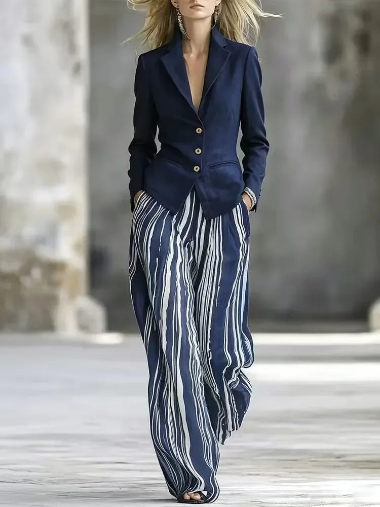 Rosamund Wide Leg Pant Suit