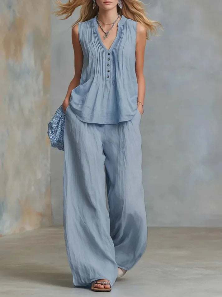 Harlow Pleated Two Piece Set