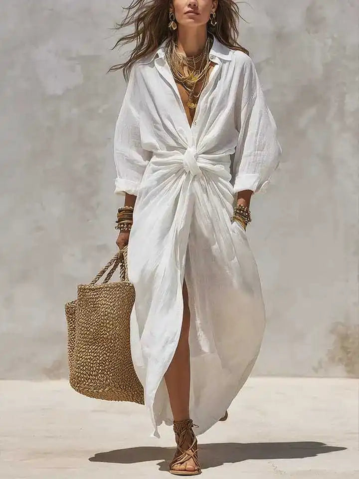 Althea Relaxed Shirt Maxi Dress