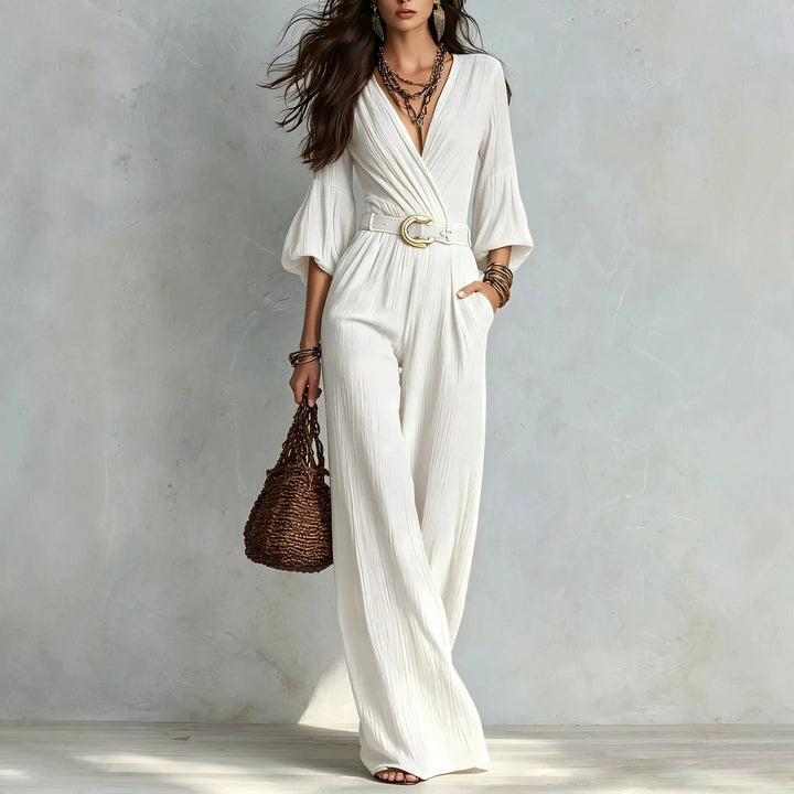 Amelia Elegant Wide Leg Jumpsuit