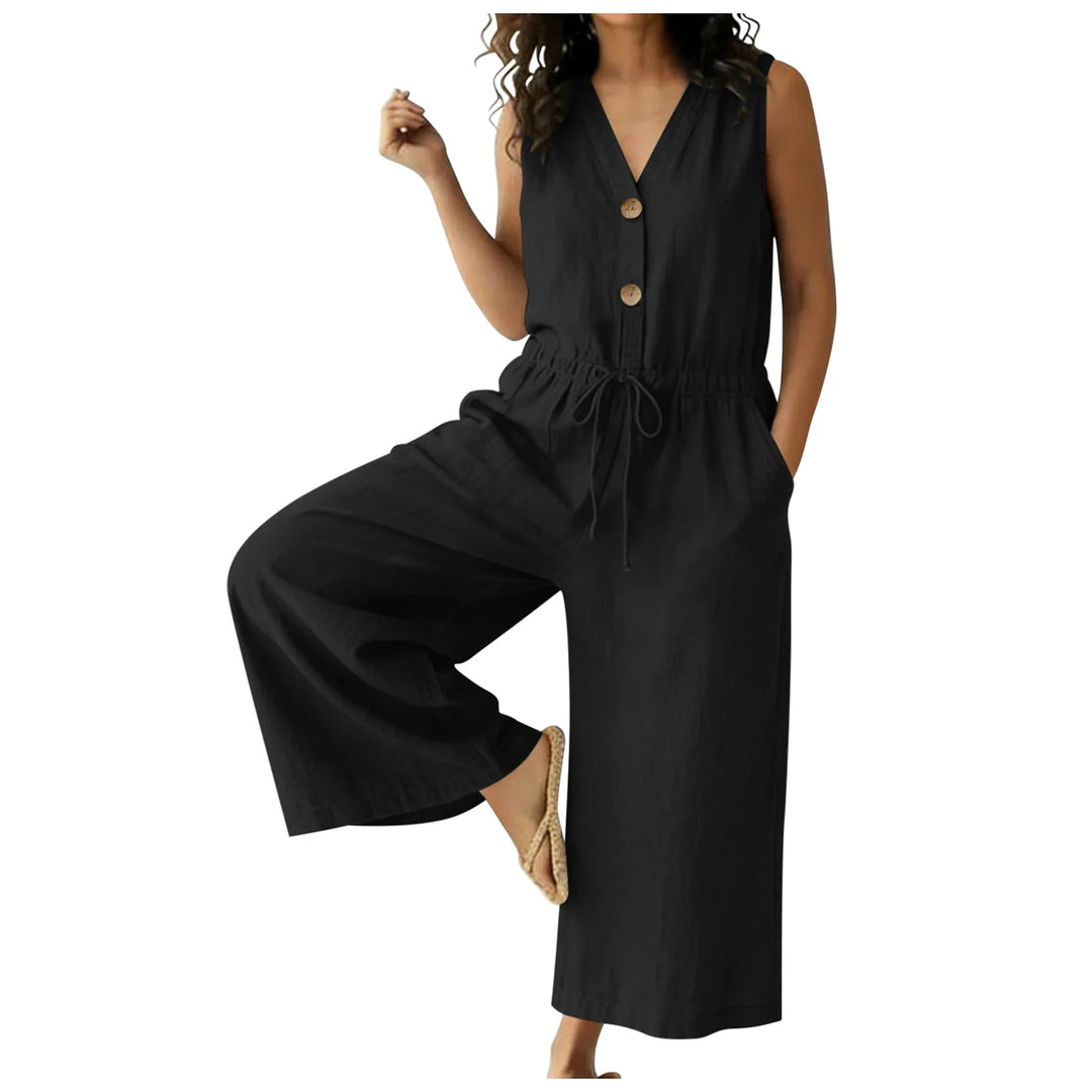 Karina Chic Front Tie Jumpsuit