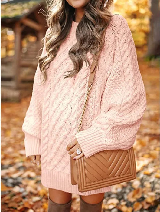 Isadora Cable Knit Sweater Dress