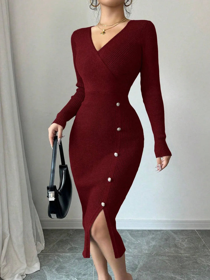 Astrid Ribbed Knit Dress
