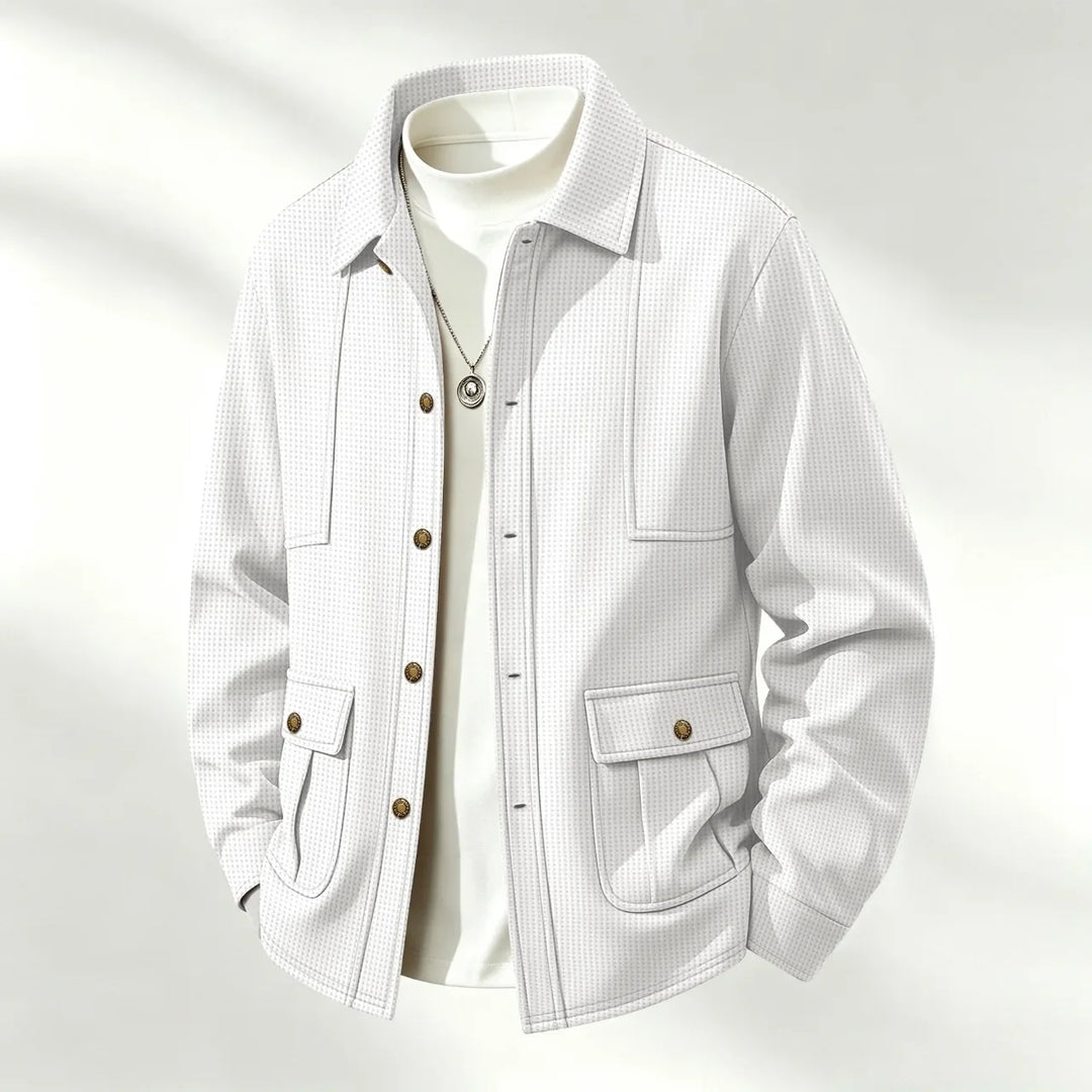 Sullivan Waffle Knit Shirt Jacket