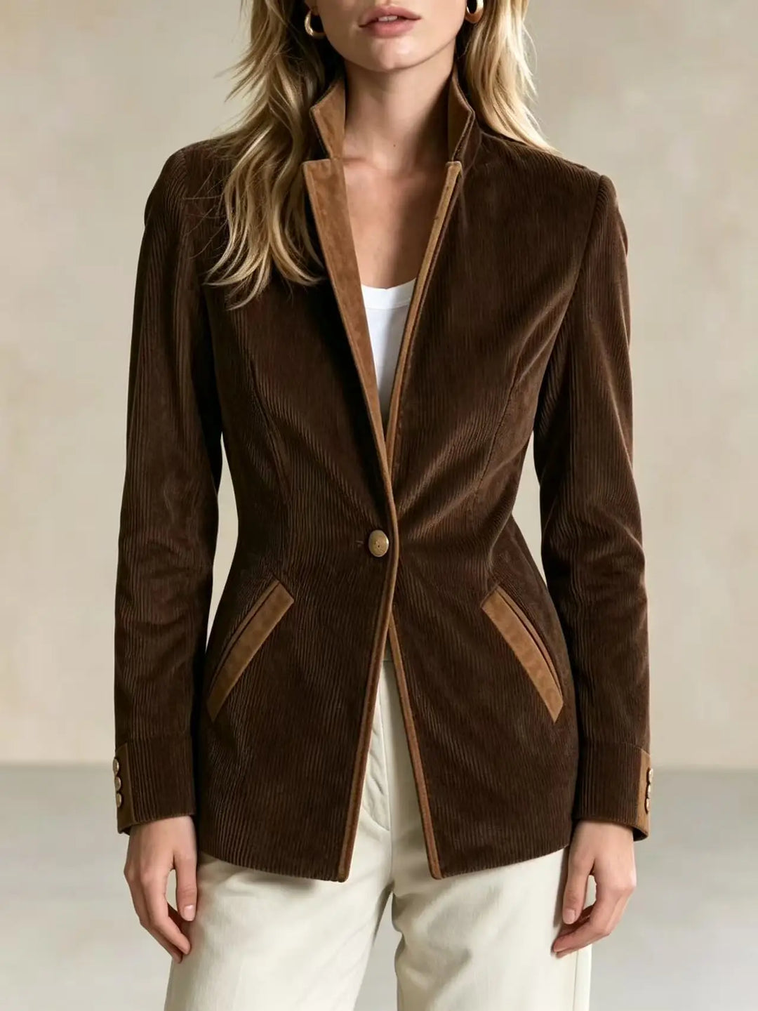 Oletta Stand Collar Blazer