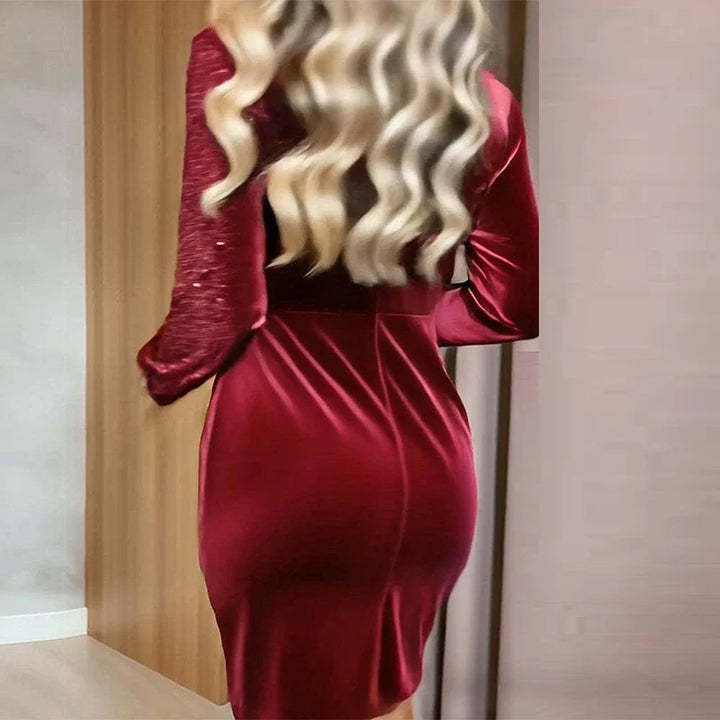 Marielena Sequin Wrap Dress