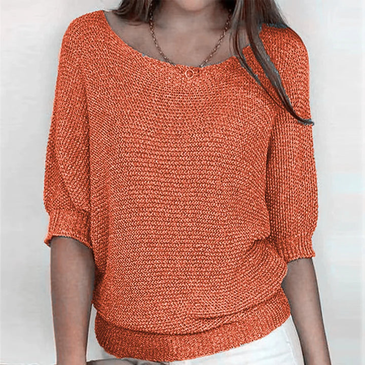 Sable Ribbed Cuff Knit Top
