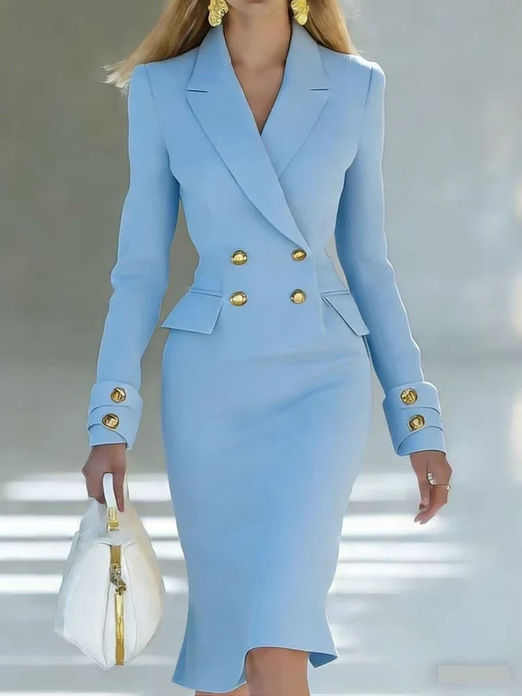 Lorena Tailored Office Midi Dress