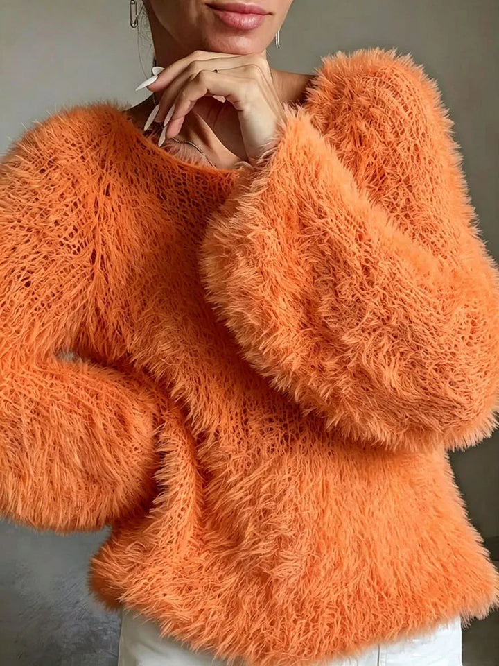 Milena Fuzzy Knit Sweater