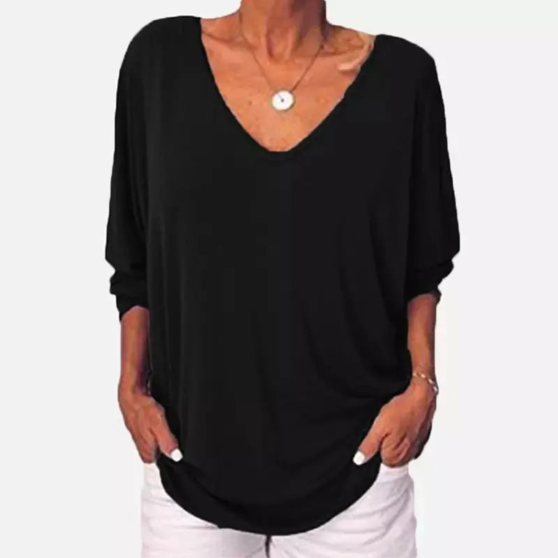 Liana V-Neck Button Top